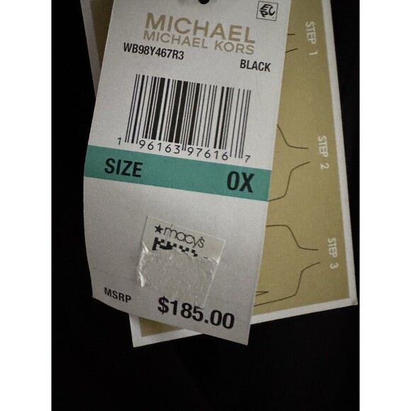 Michael Kors dress Women's Kate Belted Button-Down Midi Dress black $185 size 0x - Picture 8 of 16